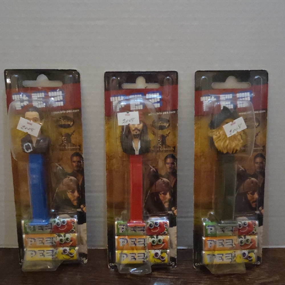 2008 pc Disney PEZ Candy Dispenser Pirates of the Caribbean collectible lot